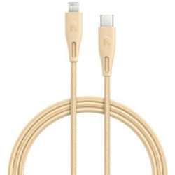 RAVPOWER CHARGH SYNC USB C CABLE 1.2M GOLD