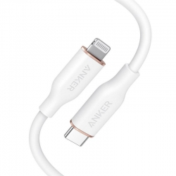 ANKER SUPER STRONG  USB-C WITH LIGHTNING CABLE 0.9M WHITE