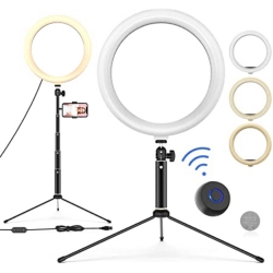 WO NEW SELFIE RING LIGHT WITH TRIPOD STANDEW 2IN1